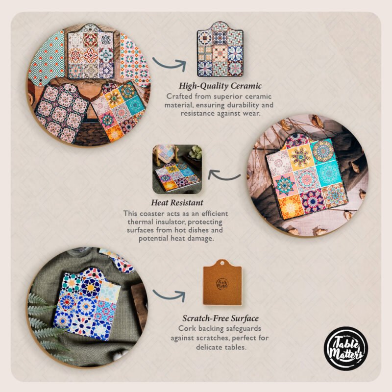 Peranakan Pot Coaster Collection